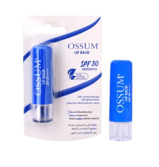 OSSUM Lip Balm SPF 30 Unscented 4.5g